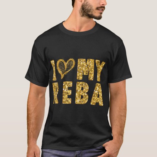 Ik hou van mijn Reba in mijn hart T-shirt (Voorkant)