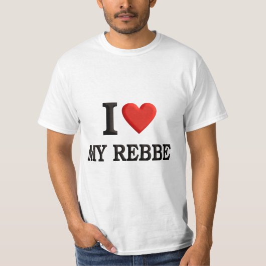 Ik hou van Mijn Rebbe T-shirt (Voorkant)