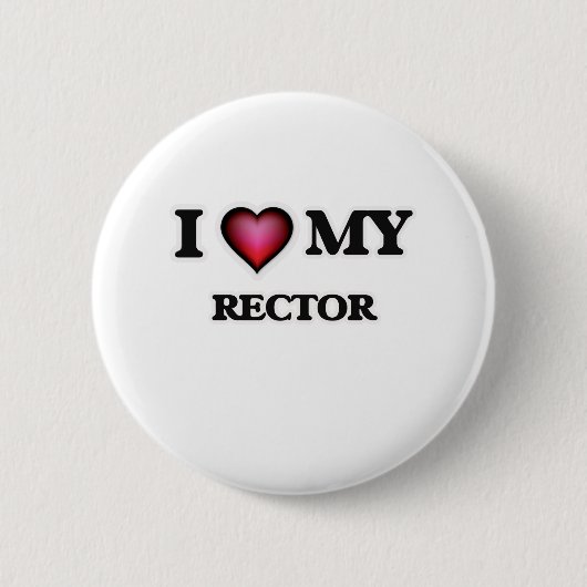 Ik hou van mijn rector ronde button 5,7 cm (Voorkant)