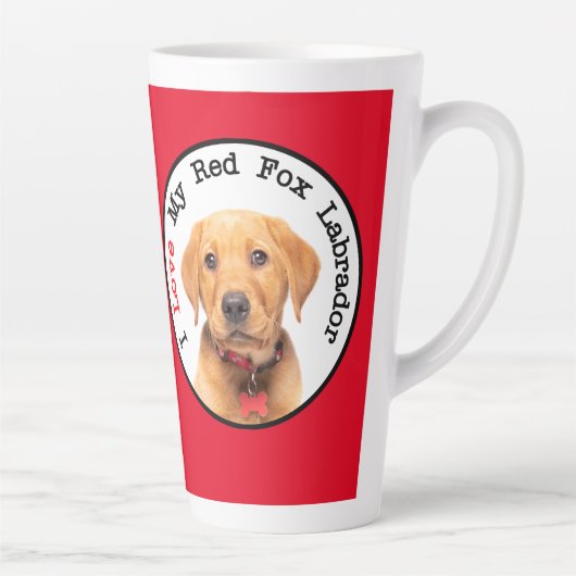 Ik hou van mijn Red Fox Labrador Latte Mok (Rechts)