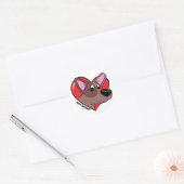 Ik hou van mijn Red Heeler Stickers (Envelop)