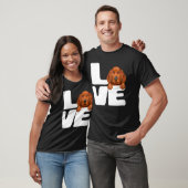 Ik hou van mijn Redbone Coonhound-hond T-shirt (Unisex)
