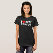 Ik hou van mijn redding t-shirt (Voorkant volledig)