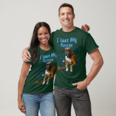 Ik hou van mijn reddingsboxer Cool Goedgekeurde Do T-shirt (Unisex)