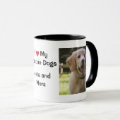 Ik hou van mijn reddingshonden | naam en foto Koff Mok (Voorkant rechts)