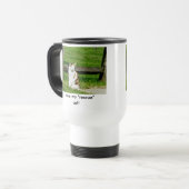 Ik hou van mijn reddingskat. Travel Mug Reisbeker (Voorkant links)