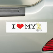 Ik hou van mijn reddingsputtBumpersticker Bumpersticker (Op auto)