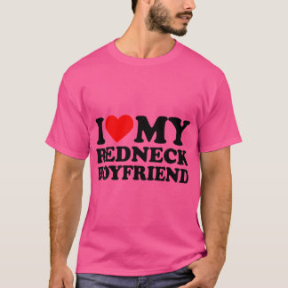 Ik hou van mijn Redneck vriendje hart mijn Redneck T-shirt