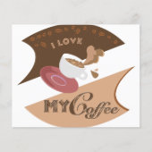 Ik hou van mijn retro Java-koffie Flyer (Voorkant)