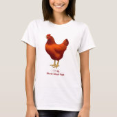 Ik hou van mijn Rhode Island Red Chicken Farmer T-shirt (Voorkant)