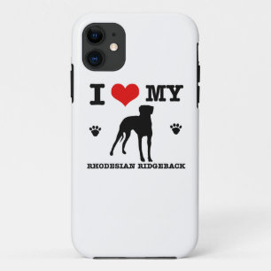 Ik hou van mijn Rhodezische Ridgeback Case-Mate iPhone Case