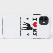 Ik hou van mijn Rhodezische Ridgeback Case-Mate iPhone Case (Achterkant (horizontaal))