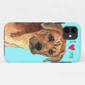Ik hou van mijn Rhodezische Ridgeback Case-Mate iPhone Case (Achterkant (horizontaal))