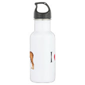 Ik hou van mijn Rhodezische Ridgeback Waterfles (Achterkant)