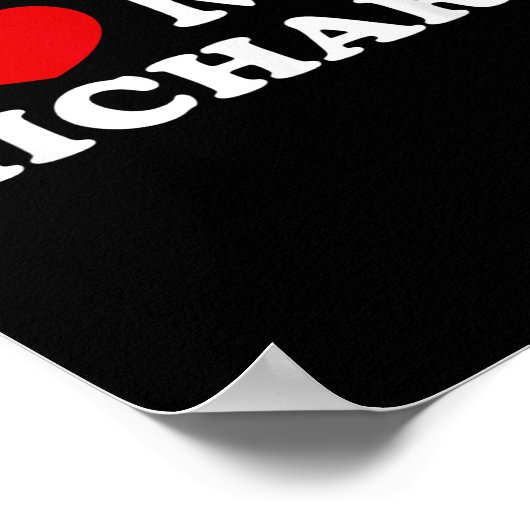 Ik hou van mijn Richard, ik hart mijn Richard Poster (Hoek)