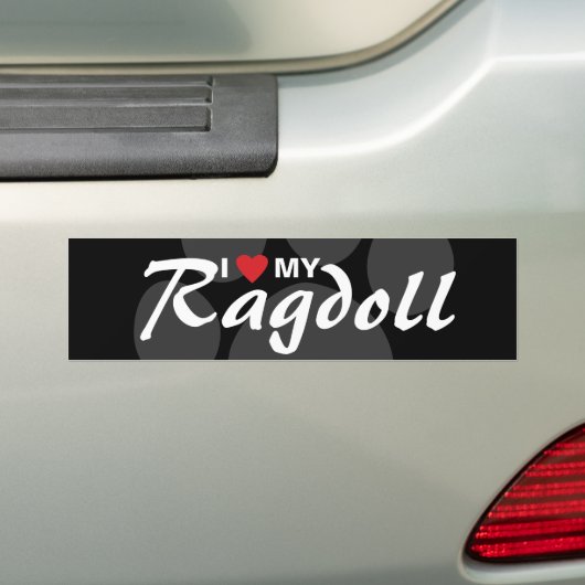 Ik hou van mijn ridderpop bumpersticker (Op auto)