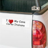 Ik hou van mijn riet Corso Italiano Dog Bumpersticker (Op Truck)