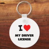 Ik hou van mijn rijbewijs sleutelhanger (Voorkant)