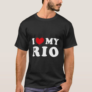 Ik hou van mijn Rio I Hij mijn Rio T-shirt