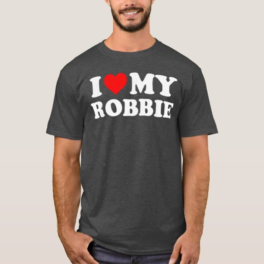 Ik hou van mijn Robbie cadeau T-shirt (Voorkant)