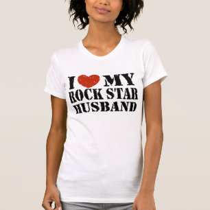 Ik hou van mijn Rock Star echtgenoot T-shirt
