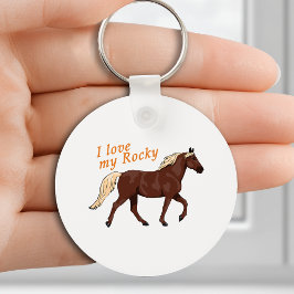 Ik hou van mijn Rocky Mountain Horse Sleutelhanger