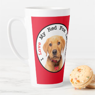 Ik hou van mijn rode fox labrador latte Mok