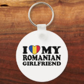 Ik hou van mijn Roemeense vriendin Sleutelhanger (Voorkant)