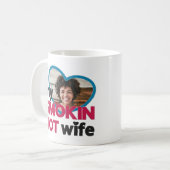 Ik hou van mijn rokhete vrouw, aangepaste foto koffiemok (Voorkant links)