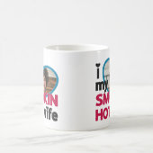 Ik hou van mijn rokhete vrouw, aangepaste foto koffiemok (Center)