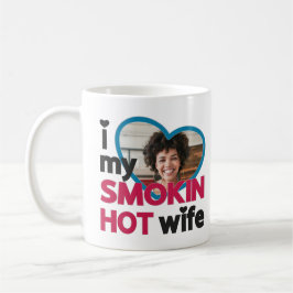 Ik hou van mijn rokhete vrouw, aangepaste foto koffiemok