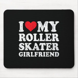 Ik hou van mijn Roller Skater Vriendin Funny Boyfr Muismat