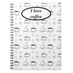 Ik hou van mijn room en suiker in mijn koffie notitieboek
