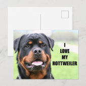 Ik hou van mijn rottweiler briefkaart (Voorkant / Achterkant)