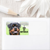 Ik hou van mijn rottweiler etiket (Insitu)