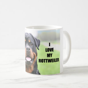 Ik hou van mijn rottweiler koffiemok