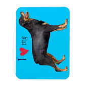 Ik hou van mijn rottweiler magneet (Verticaal)