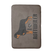 Ik hou van mijn rottweiler Rottie Dog Badmat (Voorkant Verticaal)