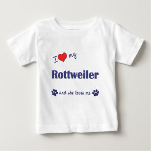 Ik hou van mijn rottweiler (Vrouw Dog)