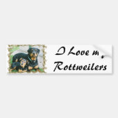 Ik hou van mijn rottweilers bumpersticker (Voorkant)