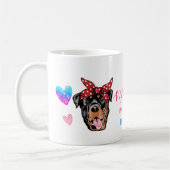 Ik hou van mijn rottweilers Dog Pet Ggloed Heart Koffiemok (Links)