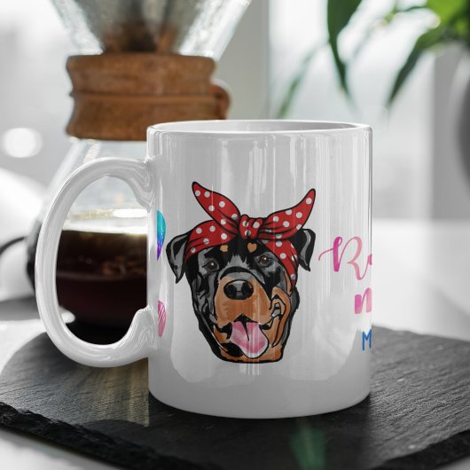 Ik hou van mijn rottweilers Dog Pet Ggloed Heart Koffiemok