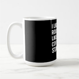 Ik Hou van Mijn Routing Zoals Mijn Koffie Statisch Koffiemok