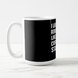 Ik Hou van Mijn Routing Zoals Mijn Koffie Statisch Koffiemok