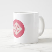 Ik hou van mijn roze leven | Silent ASMR Art Grote Koffiekop (Voorkant rechts)