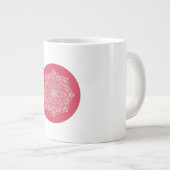 Ik hou van mijn roze leven | Silent ASMR Art Grote Koffiekop (Voorkant rechts)