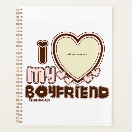 Ik hou van mijn roze vriendje planner (Voorkant)