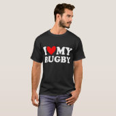 ik hou van mijn rugby t-shirt (Voorkant volledig)