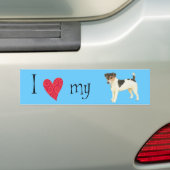 Ik hou van mijn Russell Terrier Bumpersticker (Op auto)