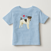 Ik hou van mijn Russell Terrier Toddler T-shirt (Voorkant)